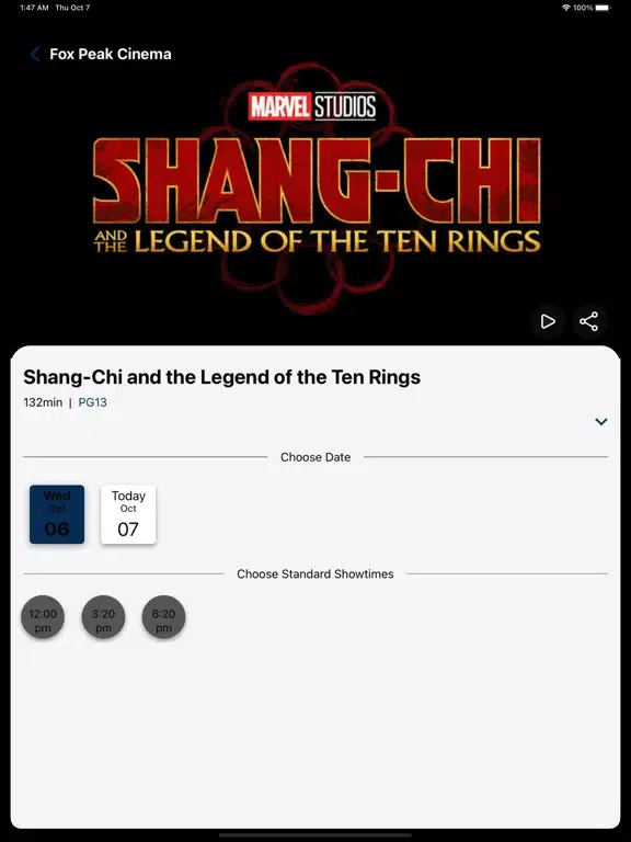 Fox Peak Cinema iPad  Screenshots