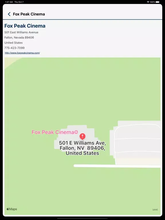 Fox Peak Cinema iPad  Screenshots