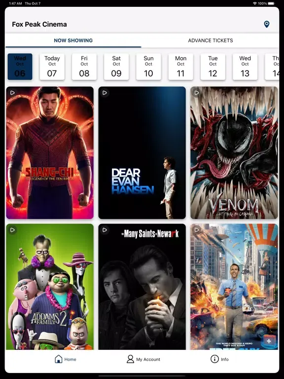 Fox Peak Cinema iPad  Screenshots