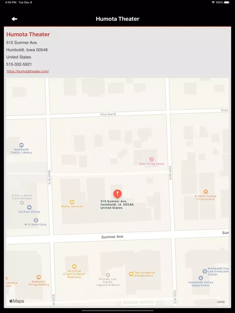 Humota Theater iPad  Screenshots