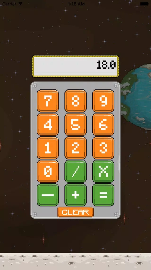 Retro Calc Moon Space Screenshots