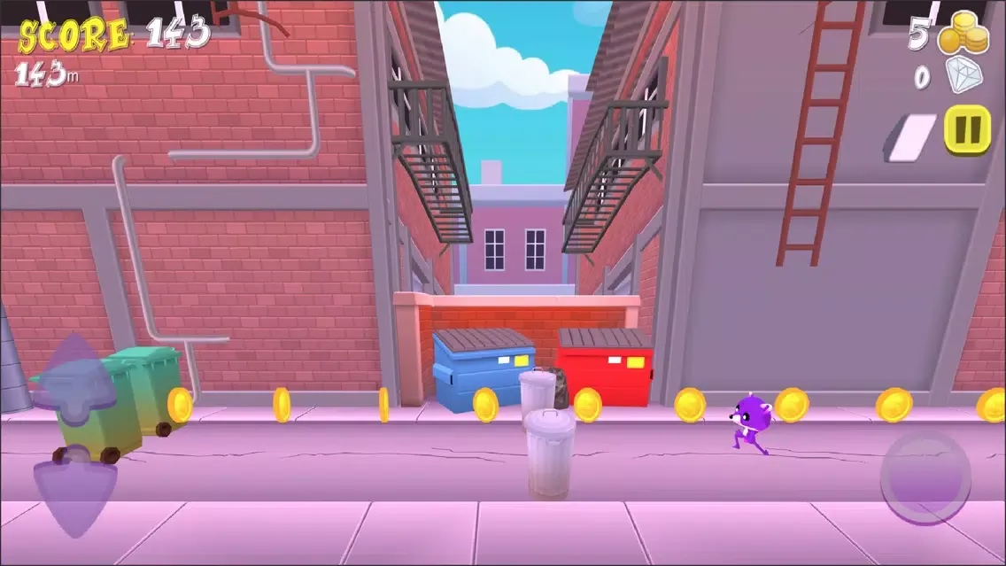 Tangkapan layar Super 3D Runner: Toon Universe