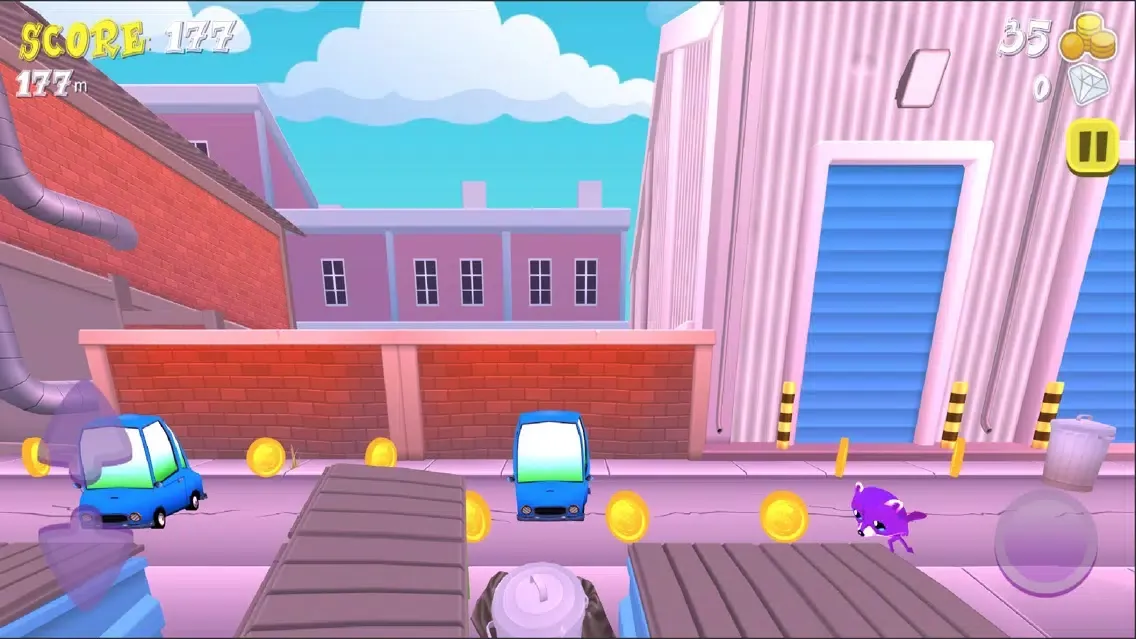 Tangkapan layar Super 3D Runner: Toon Universe