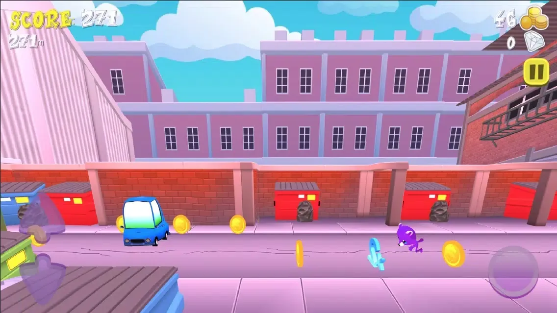 Tangkapan layar Super 3D Runner: Toon Universe