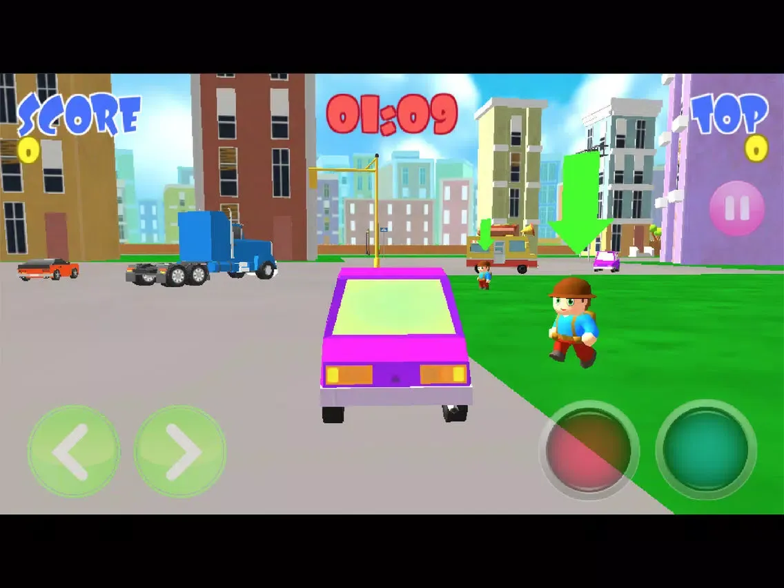 Tangkapan layar Cute Car Rider 3D : Small City iPad 