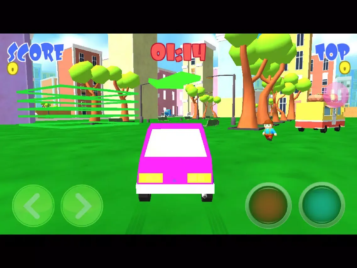 Tangkapan layar Cute Car Rider 3D : Small City iPad 
