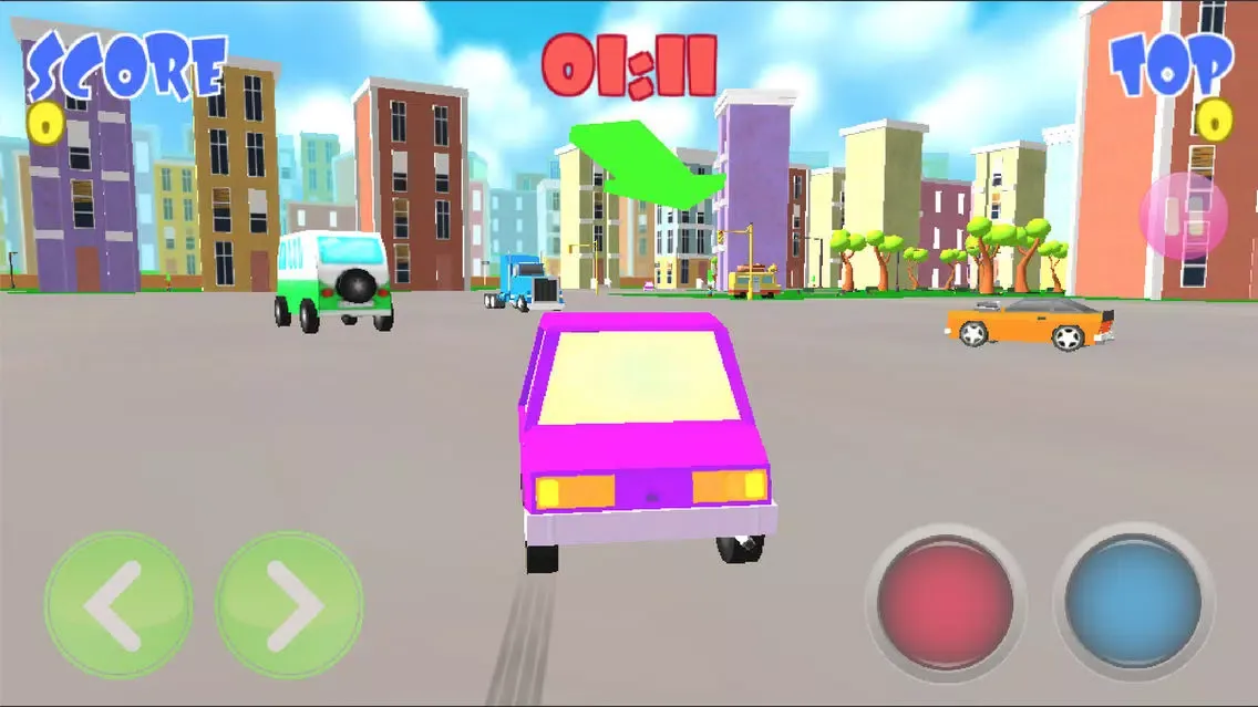 Tangkapan layar Cute Car Rider 3D : Small City