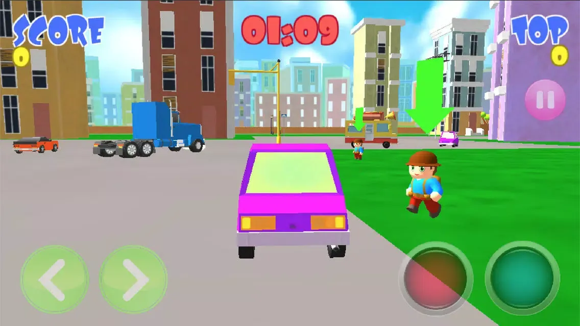 Tangkapan layar Cute Car Rider 3D : Small City