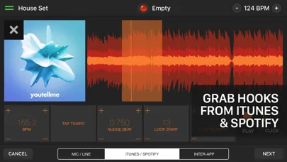 Zrzuty ekranu Hook for iPhone - Live DJ and Mashup Workstation