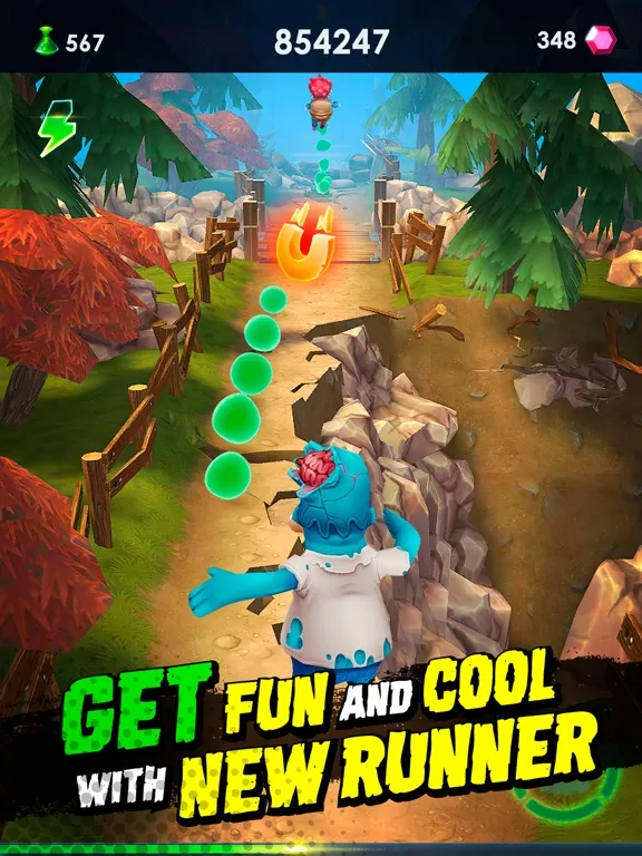 Tangkapan skrin Zombie Run 2: Craft Fun Runner iPad 