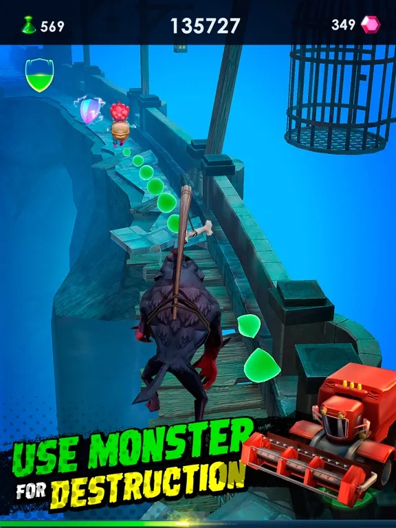Tangkapan skrin Zombie Run 2: Craft Fun Runner iPad 