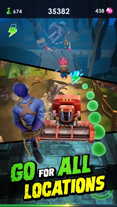 Tangkapan skrin Zombie Run 2: Craft Fun Runner