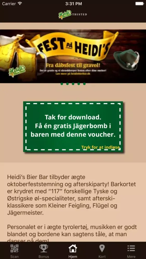 Heidi's Bier Bar Thisted應用截圖