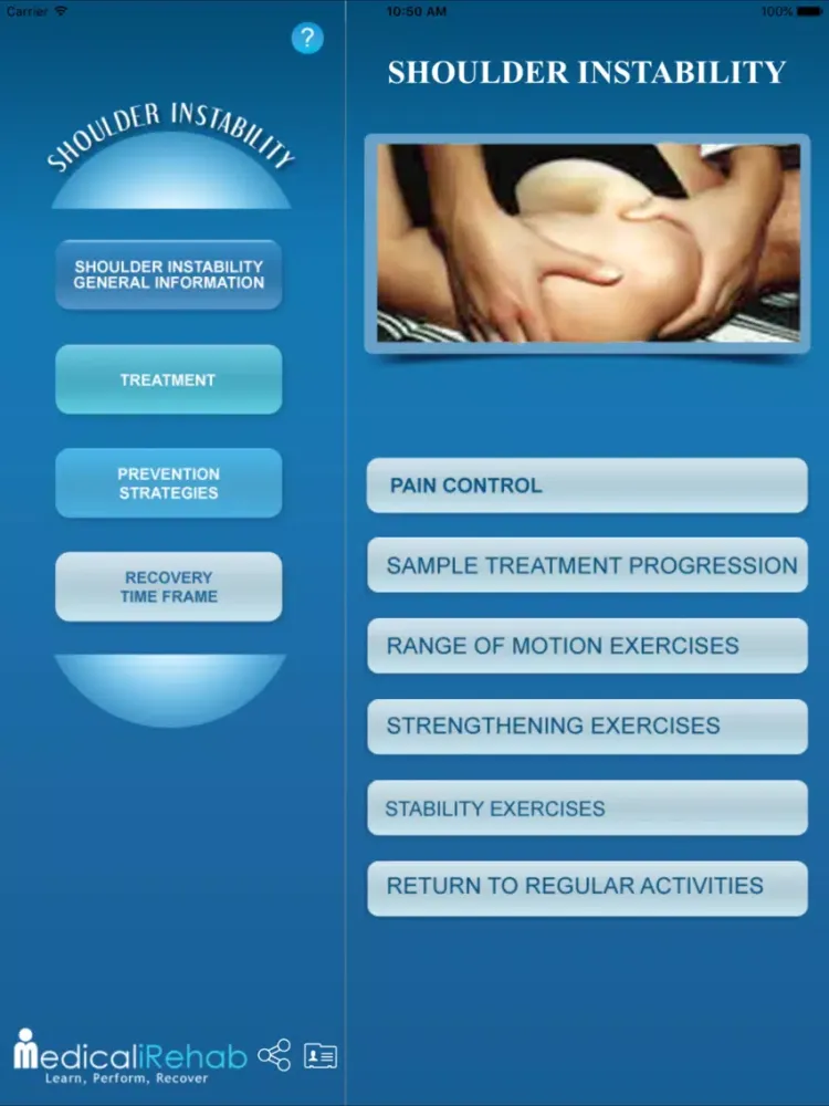 Shoulder Instability iPad 应用截图