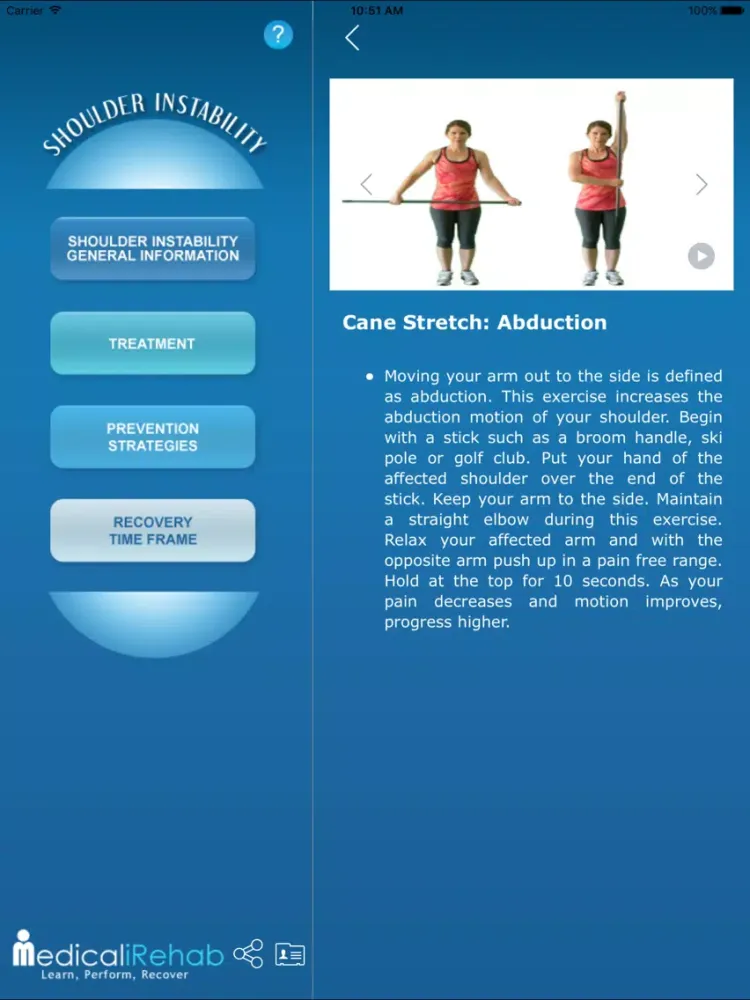Shoulder Instability iPad 应用截图