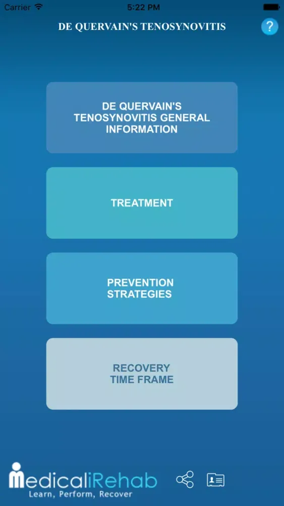 Medical iRehab De Quervain’s Tenosynovitis سکرین شاٹس