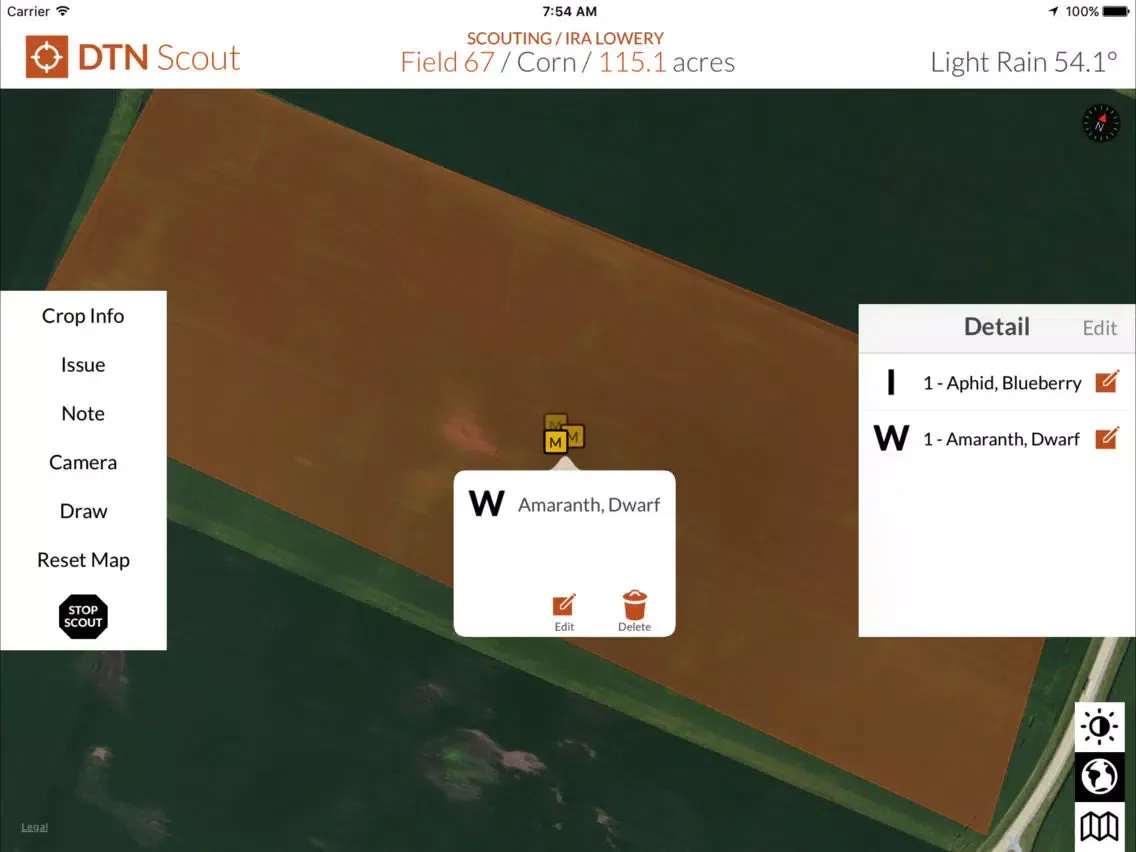 Screenshot di DTN Scout – Ag Field Scouting Revolutionized iPad 