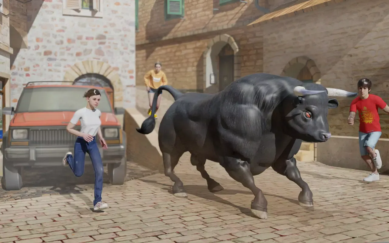 Ảnh chụp màn hình của Angry Bull Attack Cow Games 3D