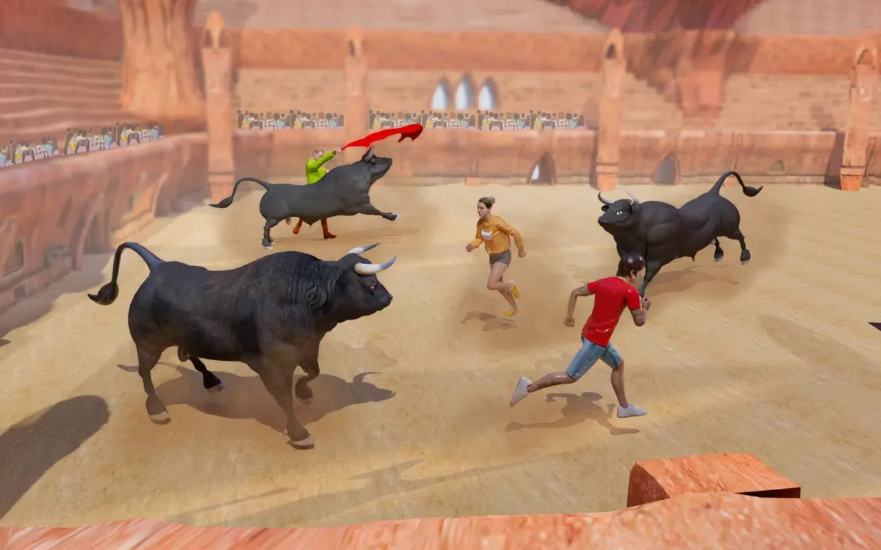 Ảnh chụp màn hình của Angry Bull Attack Cow Games 3D