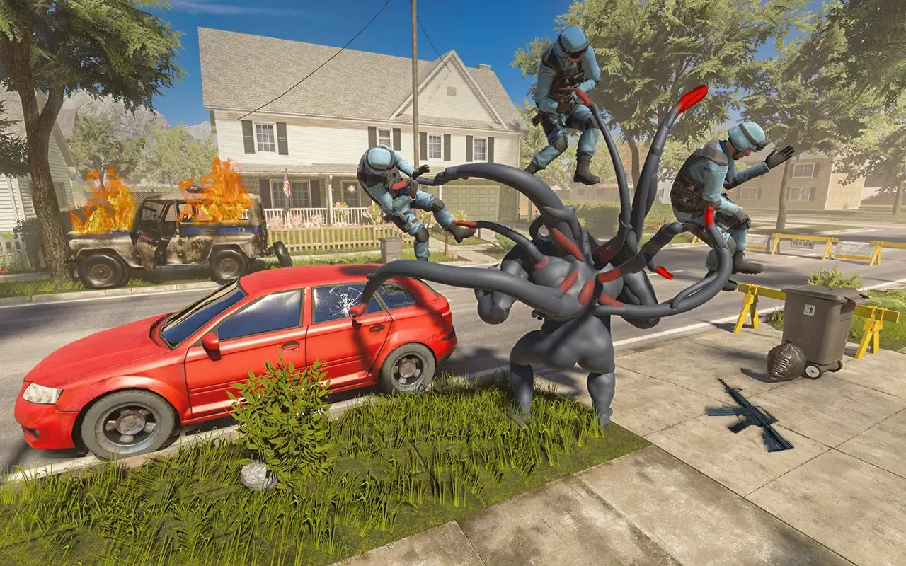 Spider Rope hero Vice Town 3D Screenshots