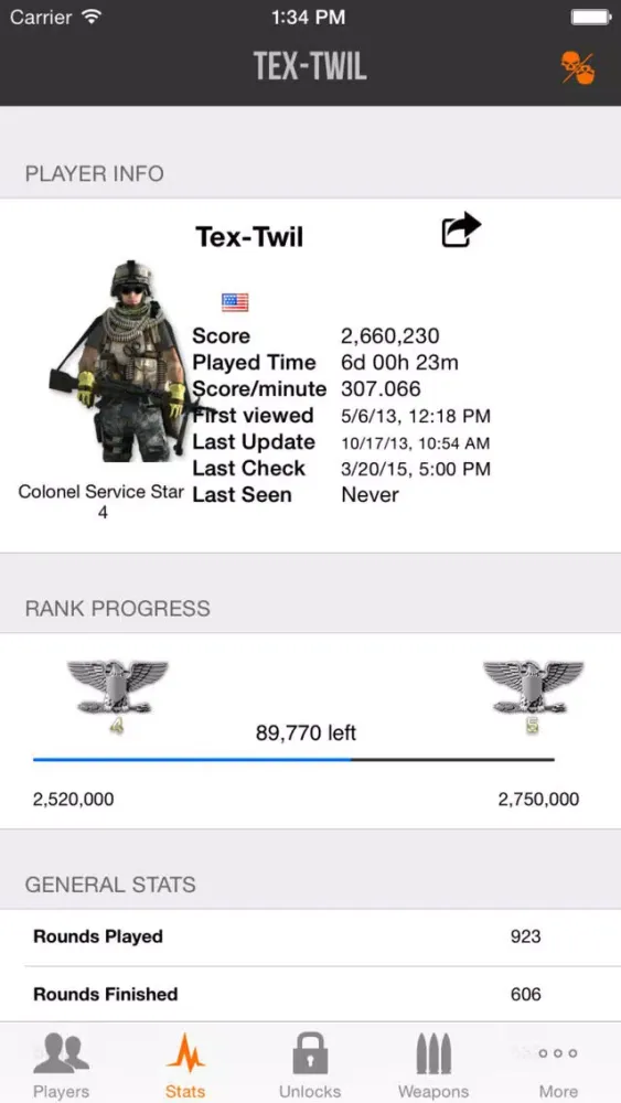 PStats: BF3 स्क्रीनशॉट