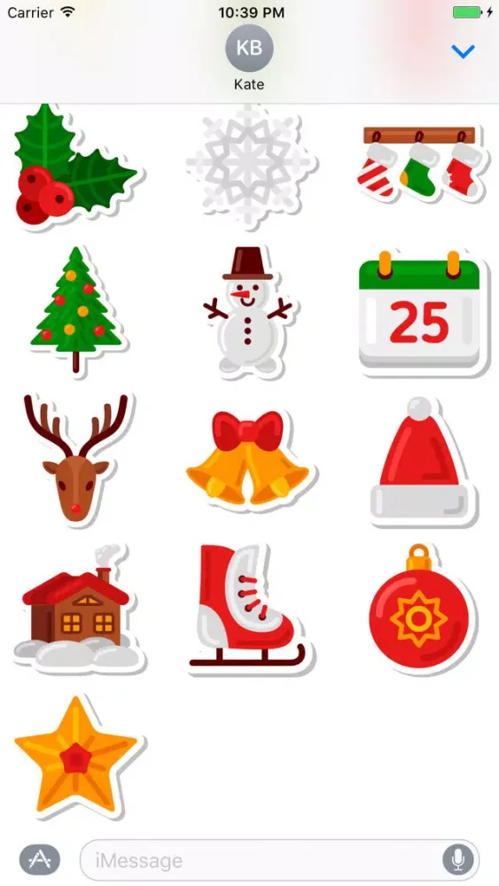 Ảnh chụp màn hình của Christmas Stickers Pack 1 - Weihnachten - Noël