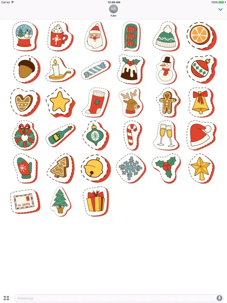 Screenshot di Christmas Stickers Pack 2 - Weihnachten - Noël iPad 