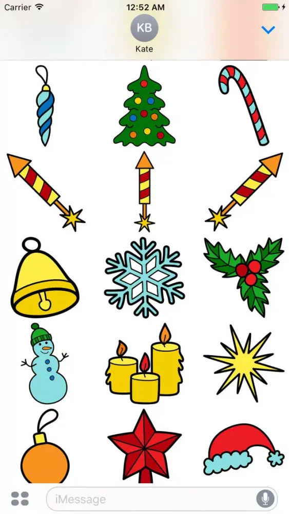Zrzuty ekranu Christmas Stickers Pack 3 - Weihnachten - Noël