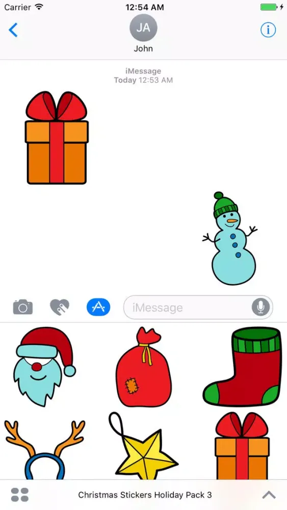 Zrzuty ekranu Christmas Stickers Pack 3 - Weihnachten - Noël