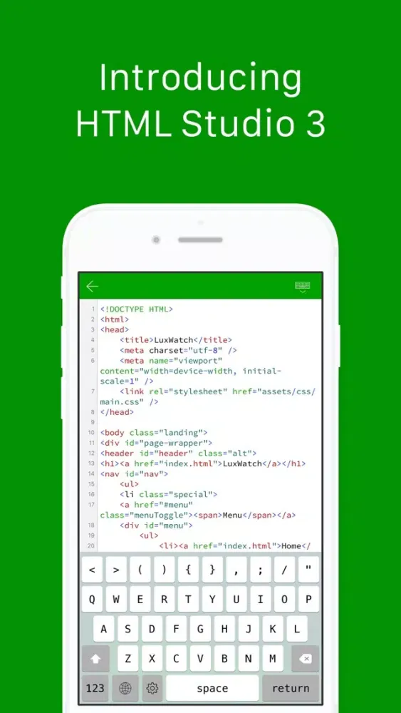 HTML Studio سکرین شاٹس