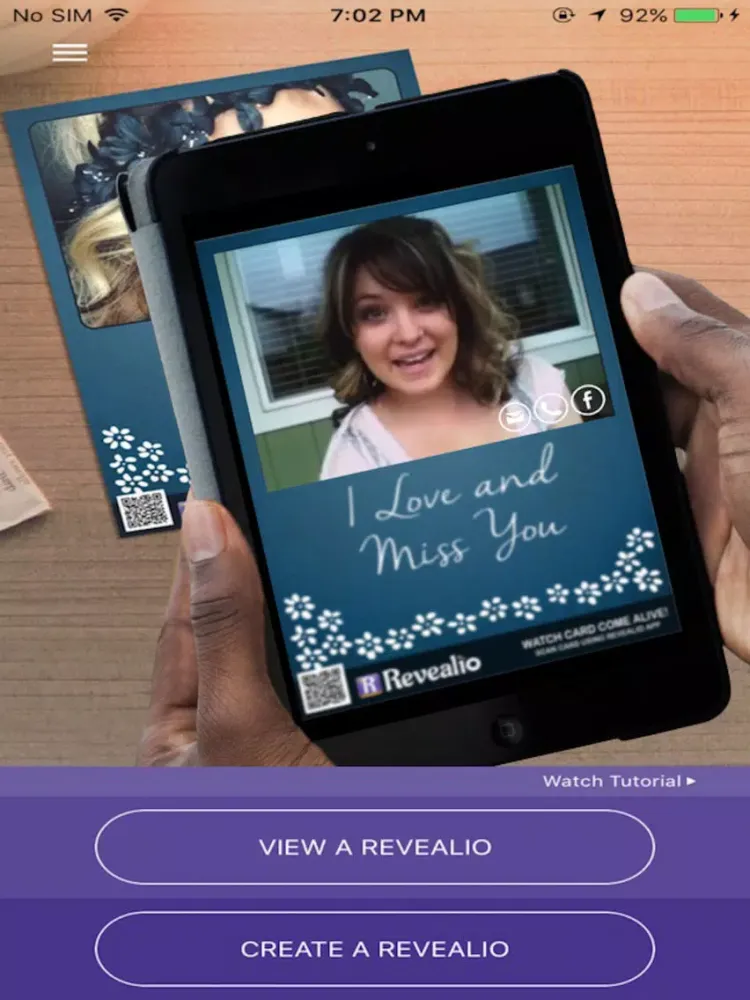 Revealio Greetings iPad  Screenshots