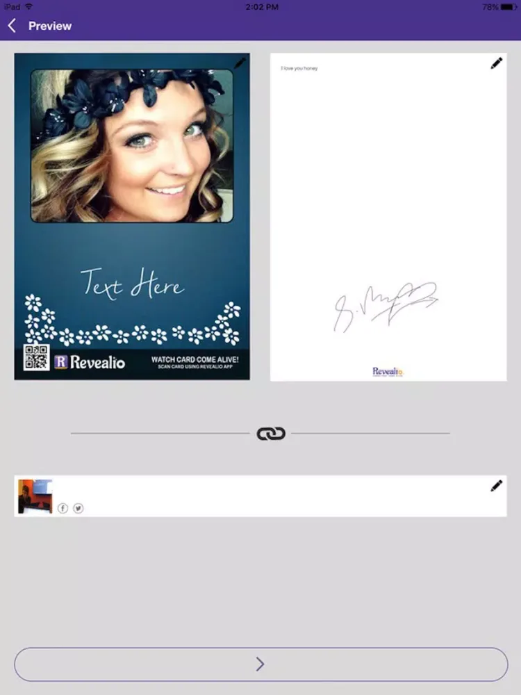 Revealio Greetings iPad  Screenshots