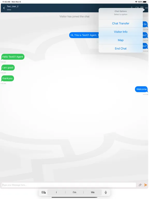 REVE Chat iPad 应用截图