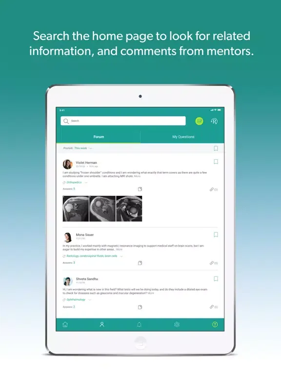 Reveli: Student and Mentor Q&A iPad  Screenshots