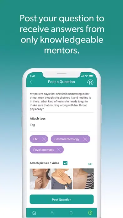 Reveli: Student and Mentor Q&A Screenshots