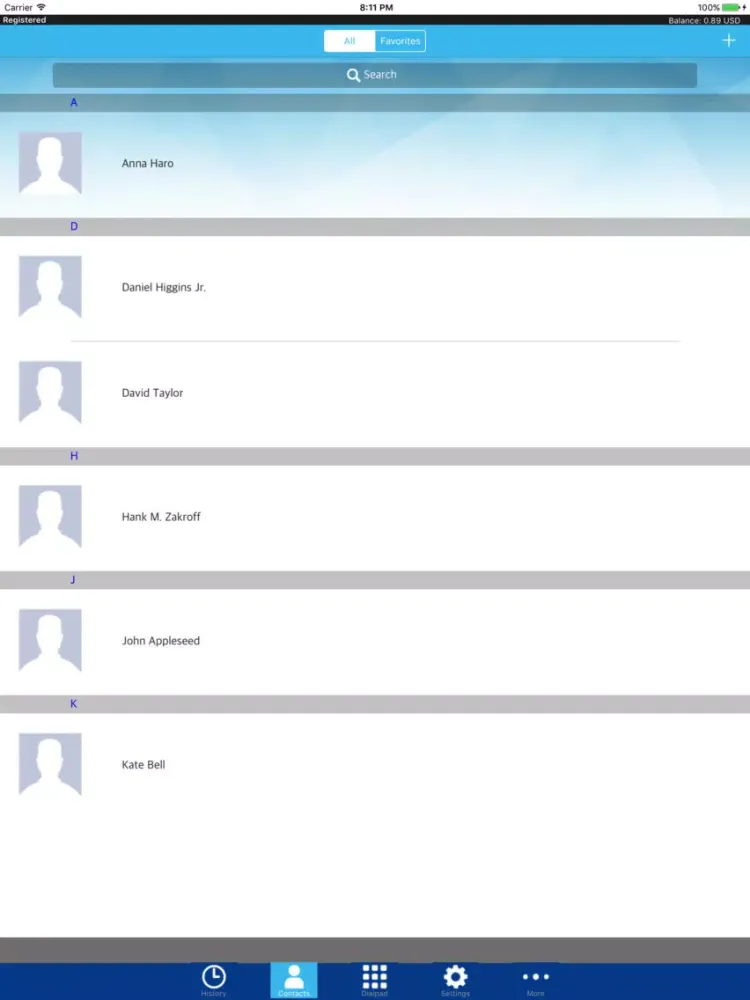 Скриншоты iTelMobileDialer Lite iPad 
