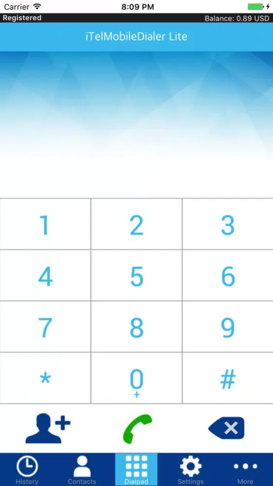 Скриншоты iTelMobileDialer Lite