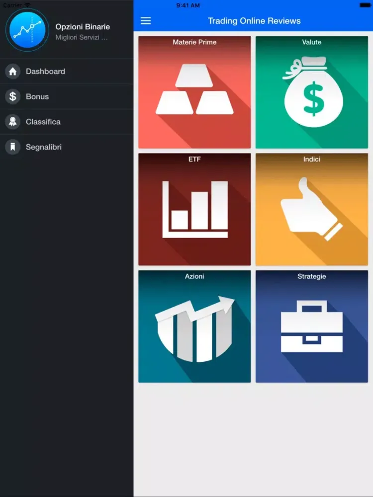 Trading Opzioni Binarie - Azioni, Valute, ETF, Indici, Materie Prime iPad  Screenshots