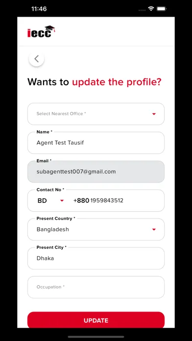 IECC Referral App Screenshots