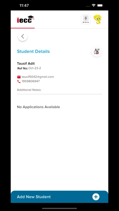 IECC Referral App Screenshots