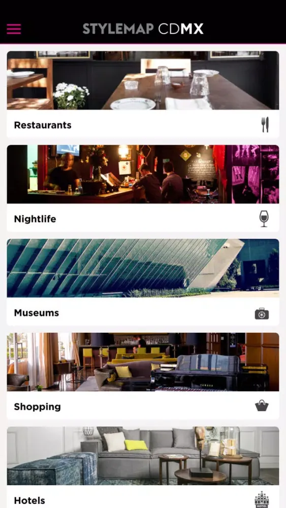 Zrzuty ekranu Mexico City Guide: Travesias Stylemap CDMX