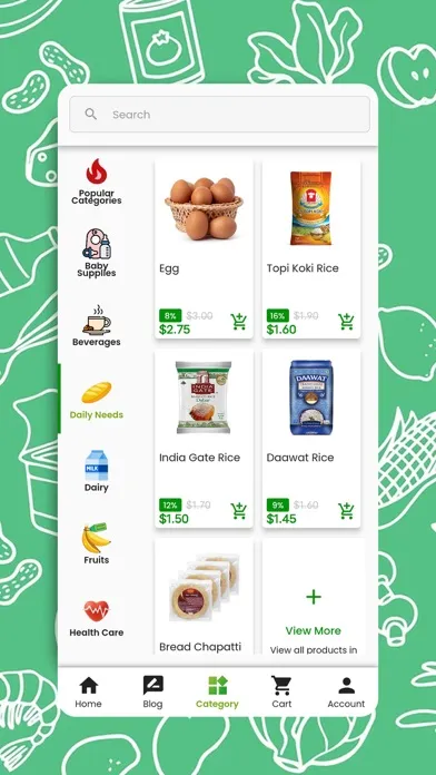 Ảnh chụp màn hình của RevoGROCERY for Online Grocery