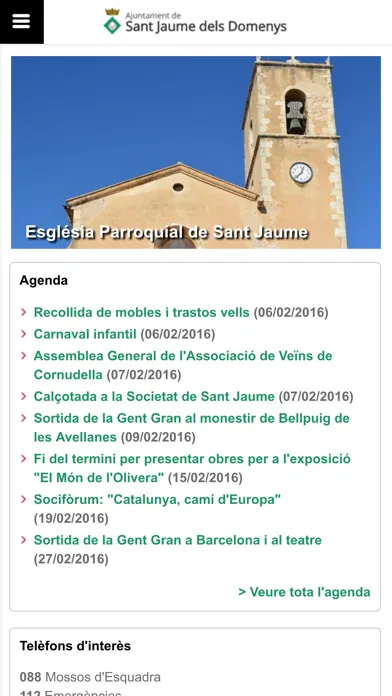 Capturas de tela do Sant Jaume Domenys