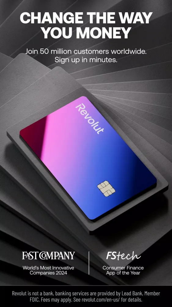 Tangkapan layar Revolut