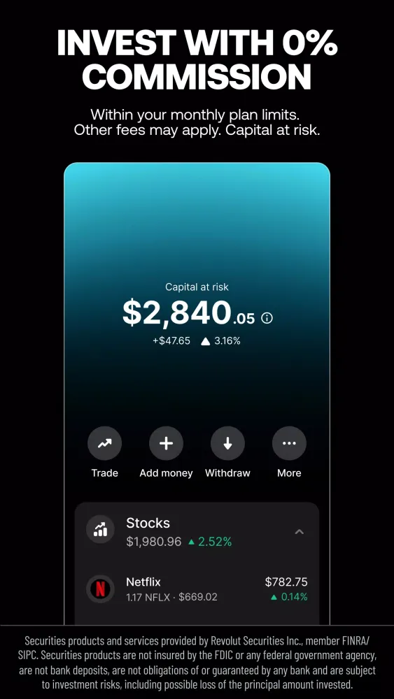 Tangkapan layar Revolut