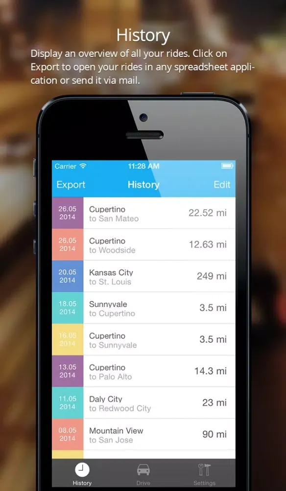 Captures d'écran de LogBook - Manages your rides