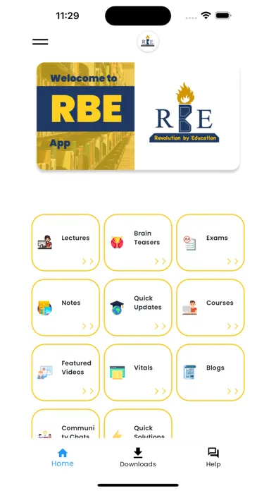 Capturas de tela do RBE: Exam Preparation app