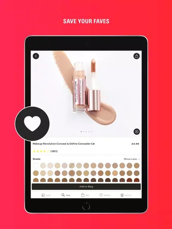 Revolution Beauty iPad  スクリーンショット