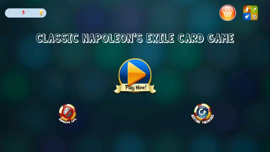 Captures d'écran de Classic Napoleon's Exile Card Game
