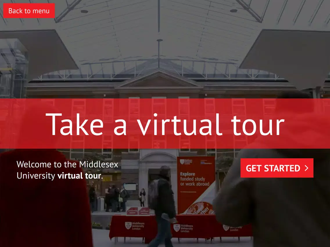 Middlesex Uni Virtual Tour iPad  سکرین شاٹس
